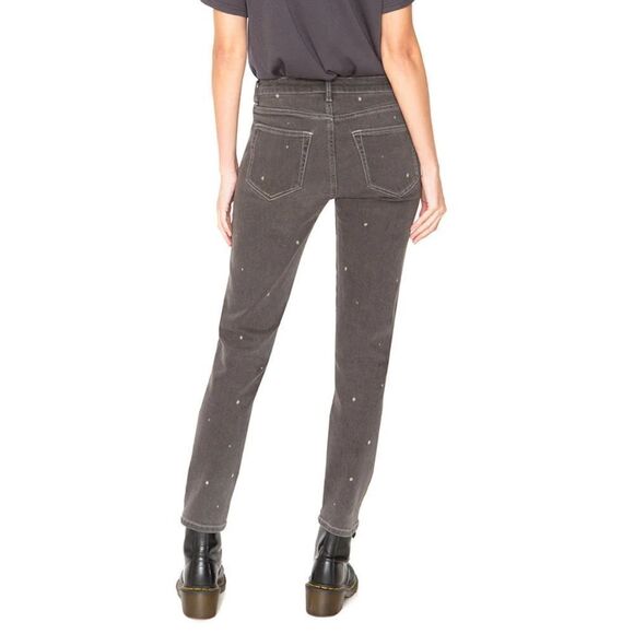 Sandrine Rose by FP Skinny Gray Polkadot Jeans Size 30 - Picture 3 of 6